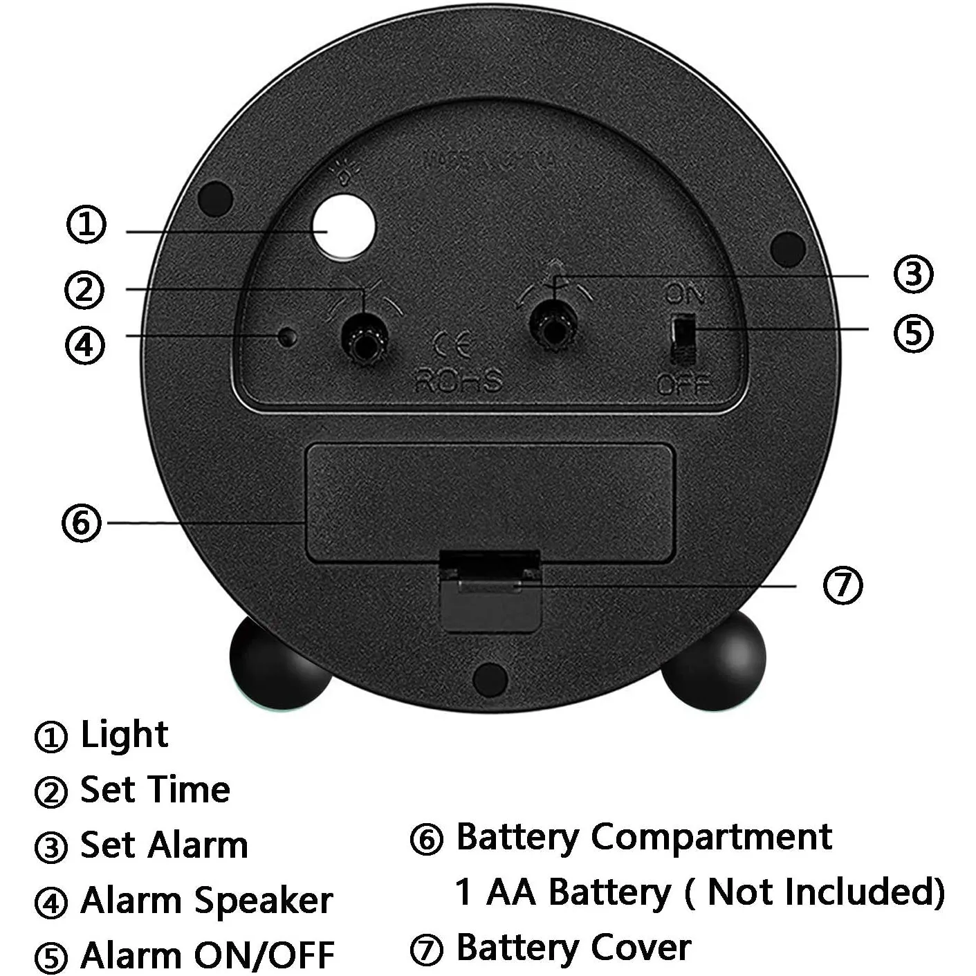 Silent Alarm Clock – Elegant, Functional, and Travel-Friendly