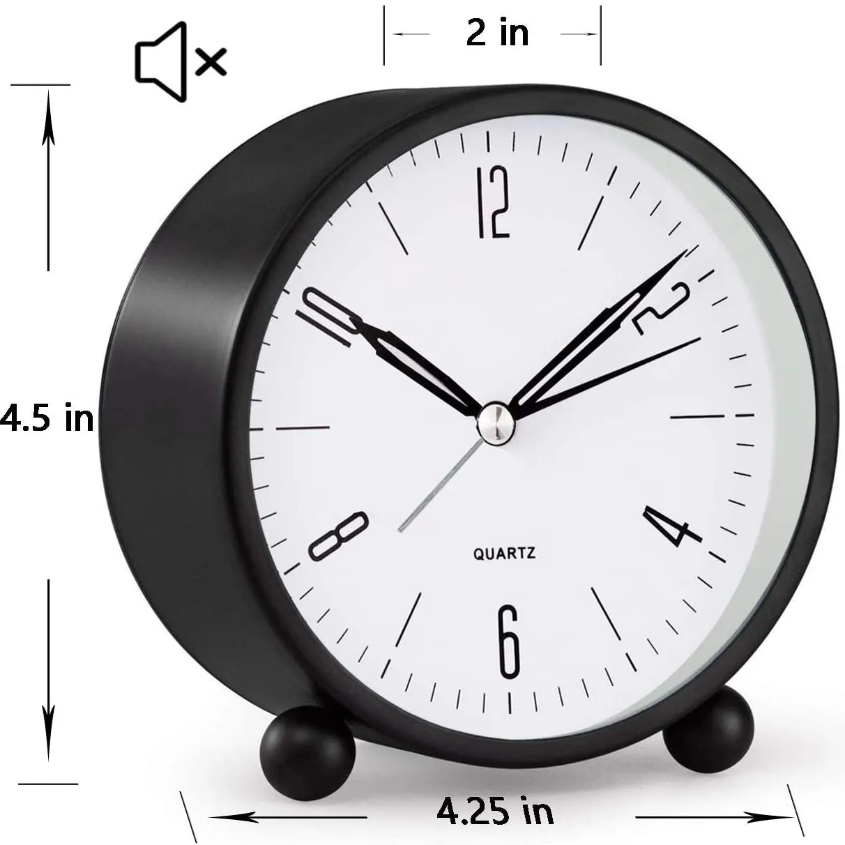 Silent Alarm Clock – Elegant, Functional, and Travel-Friendly