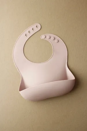 Silicone Baby Bib - Pale Mauve (mushie)