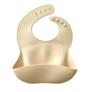 Silicone Feeding Bib | Cream