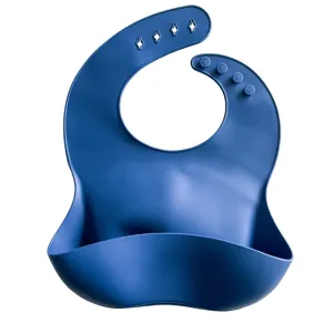 Silicone Feeding Bib | Navy