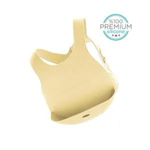 SILICONE FLEXI BIB YELLOW