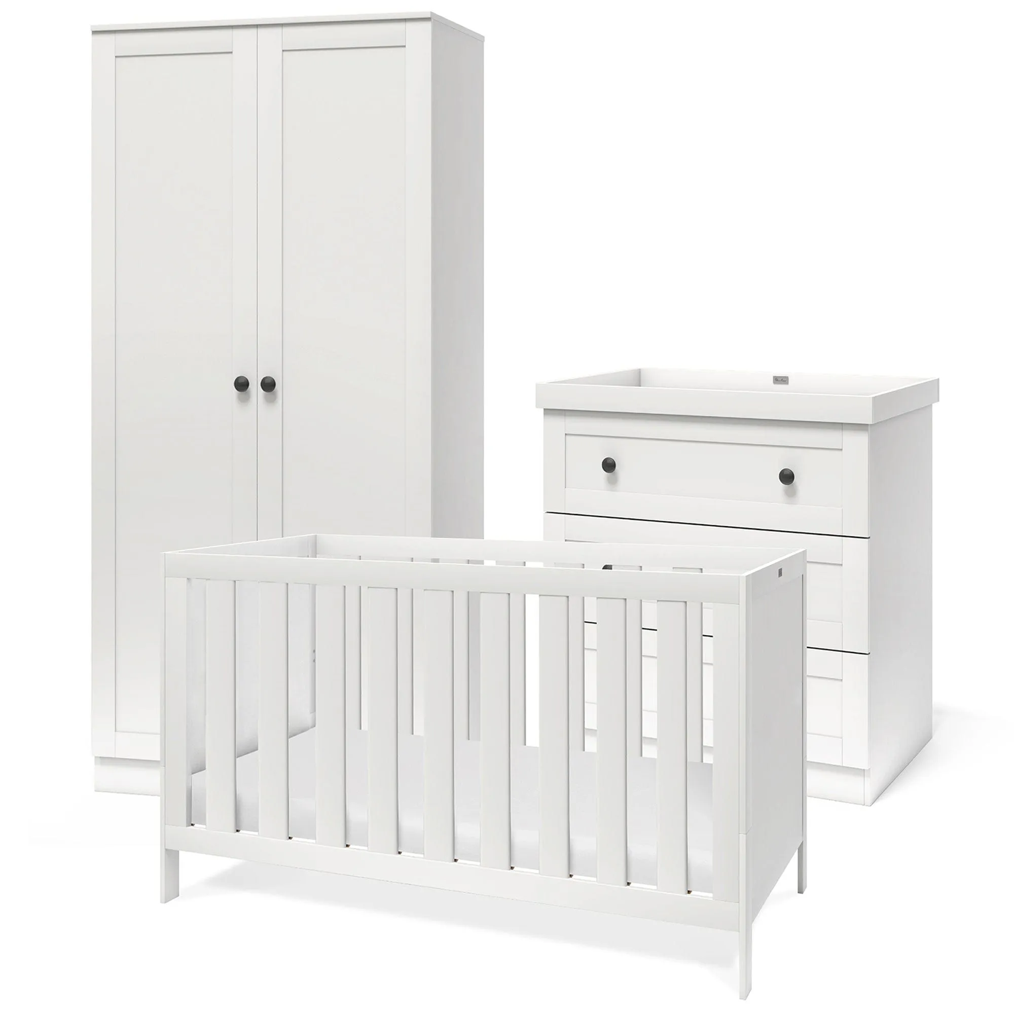 Silver Cross Bromley 3 Piece Room Set in White