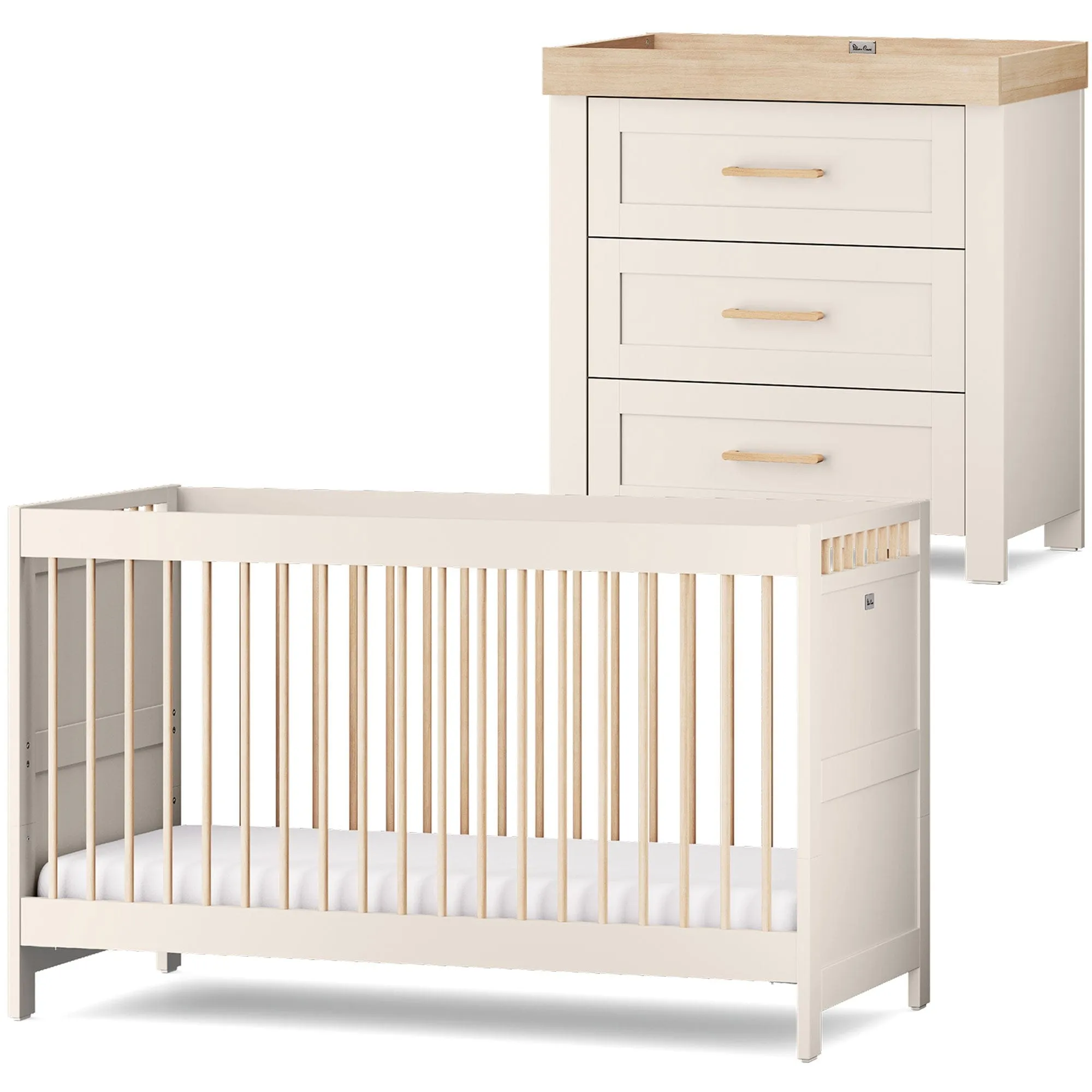 Silver Cross Seville 2 Piece Dresser Room Set - Cashmere Oak