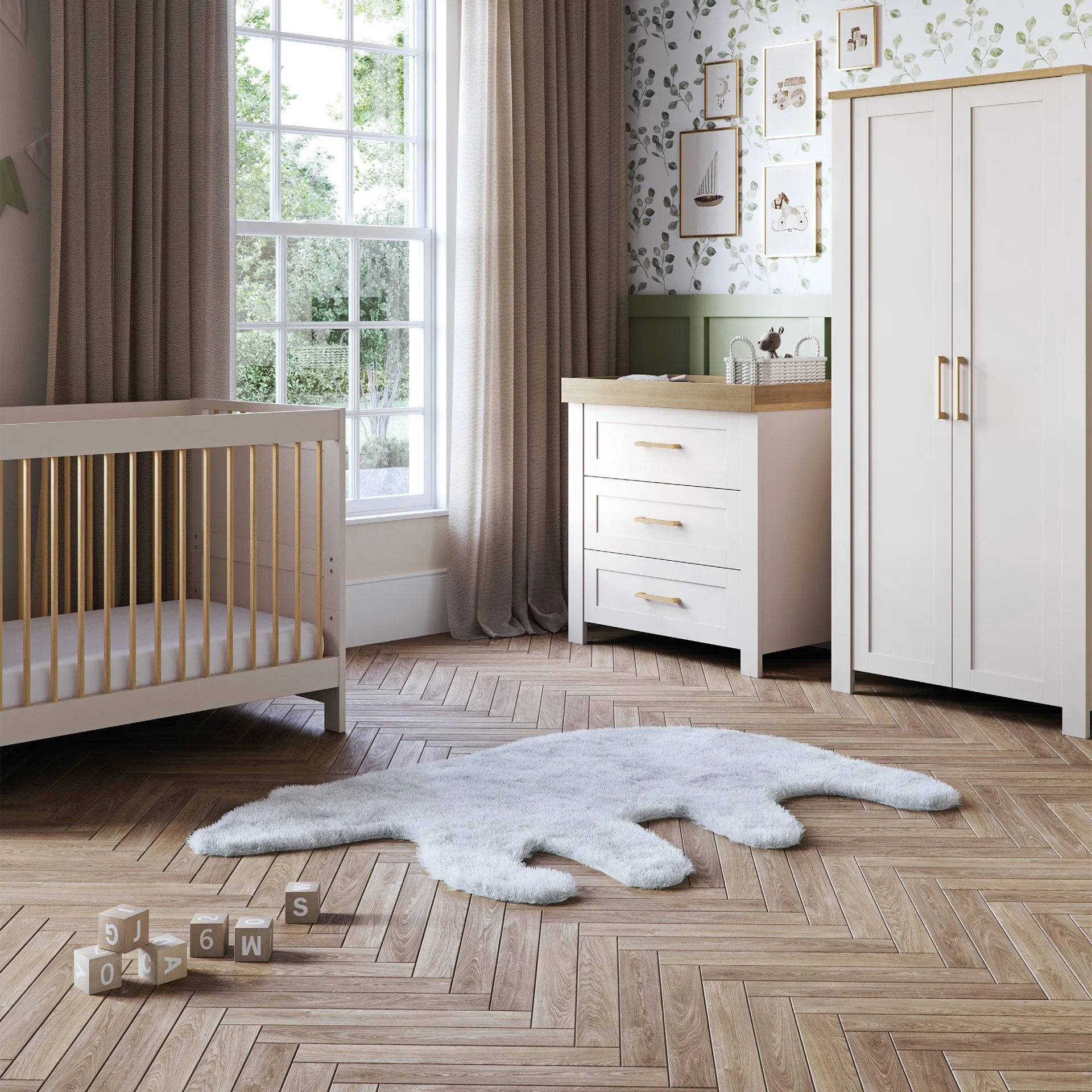 Silver Cross Seville 3 Piece Room Set - Cashmere Oak