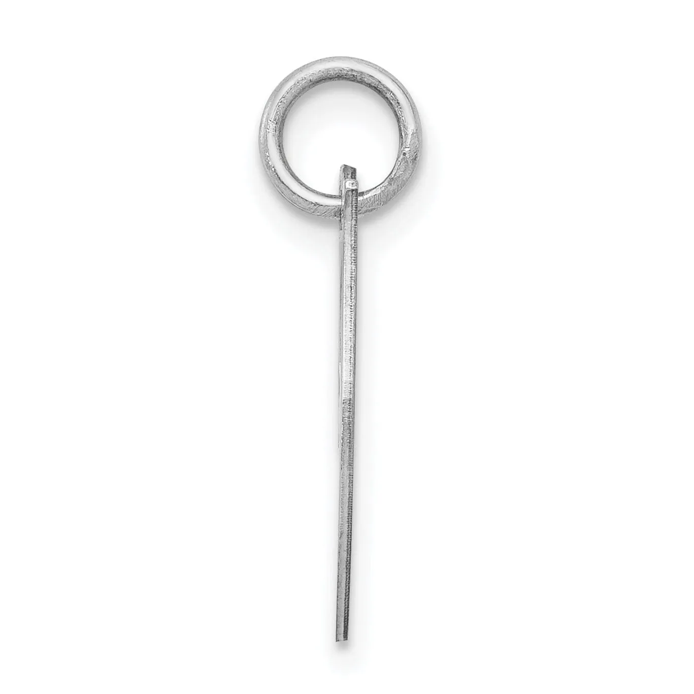 Silver Small Fancy Script Initial J Charm