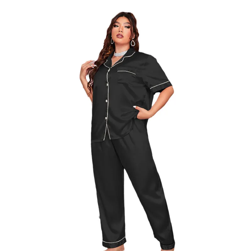 Simple and Casual Sleepwear for Women  Faux Silk Pajama Set