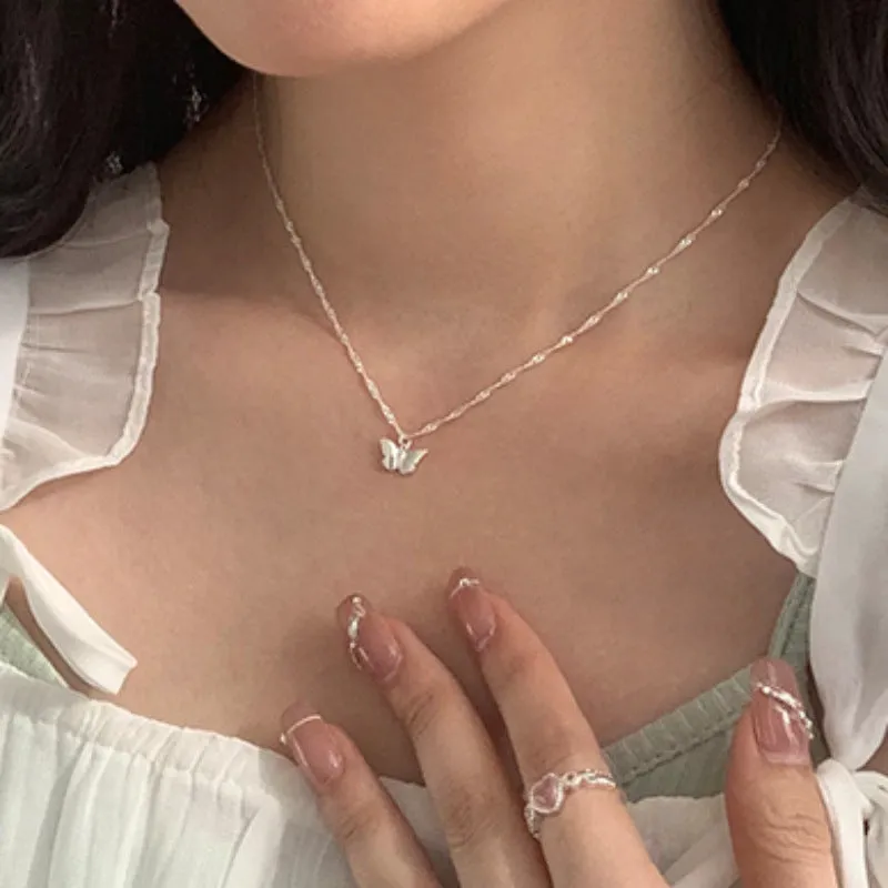 Simple Butterfly Light Luxury Clavicle Necklace