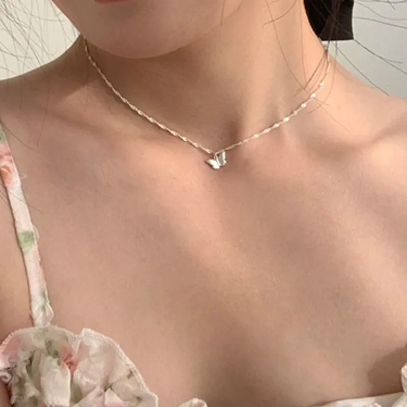 Simple Butterfly Light Luxury Clavicle Necklace