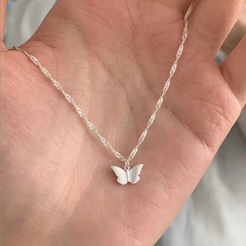 Simple Butterfly Light Luxury Clavicle Necklace