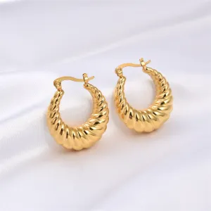 Simple Titanium Steel Earrings