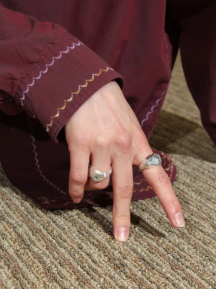 Simuero Agosto Ring, Silver