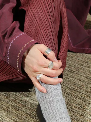 Simuero Agosto Ring, Silver