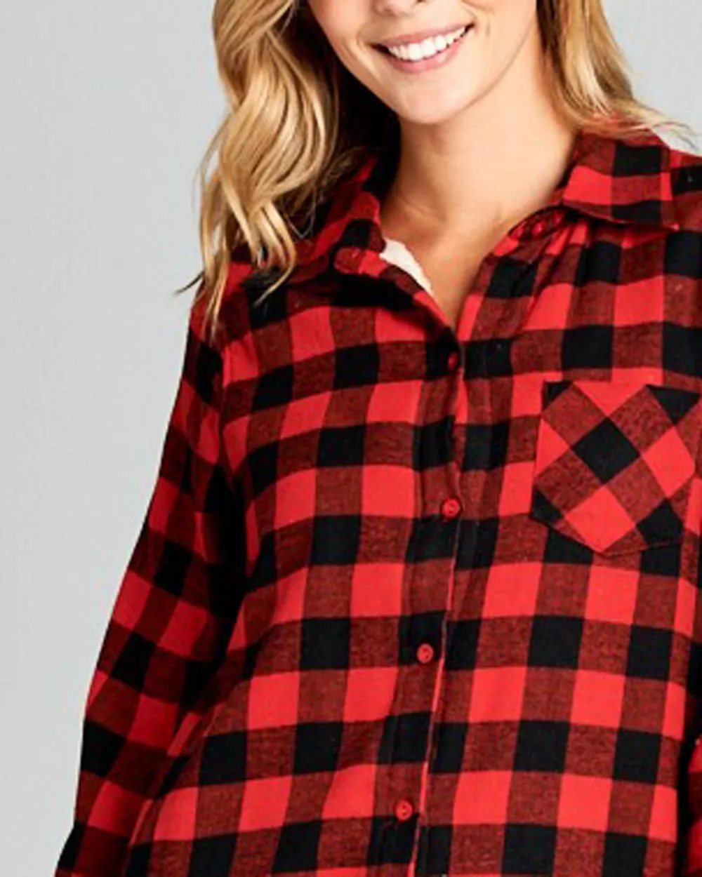 Ski Lodge Plaid Flannel in Red