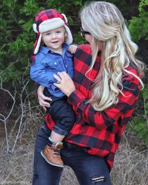 Ski Lodge Plaid Flannel in Red