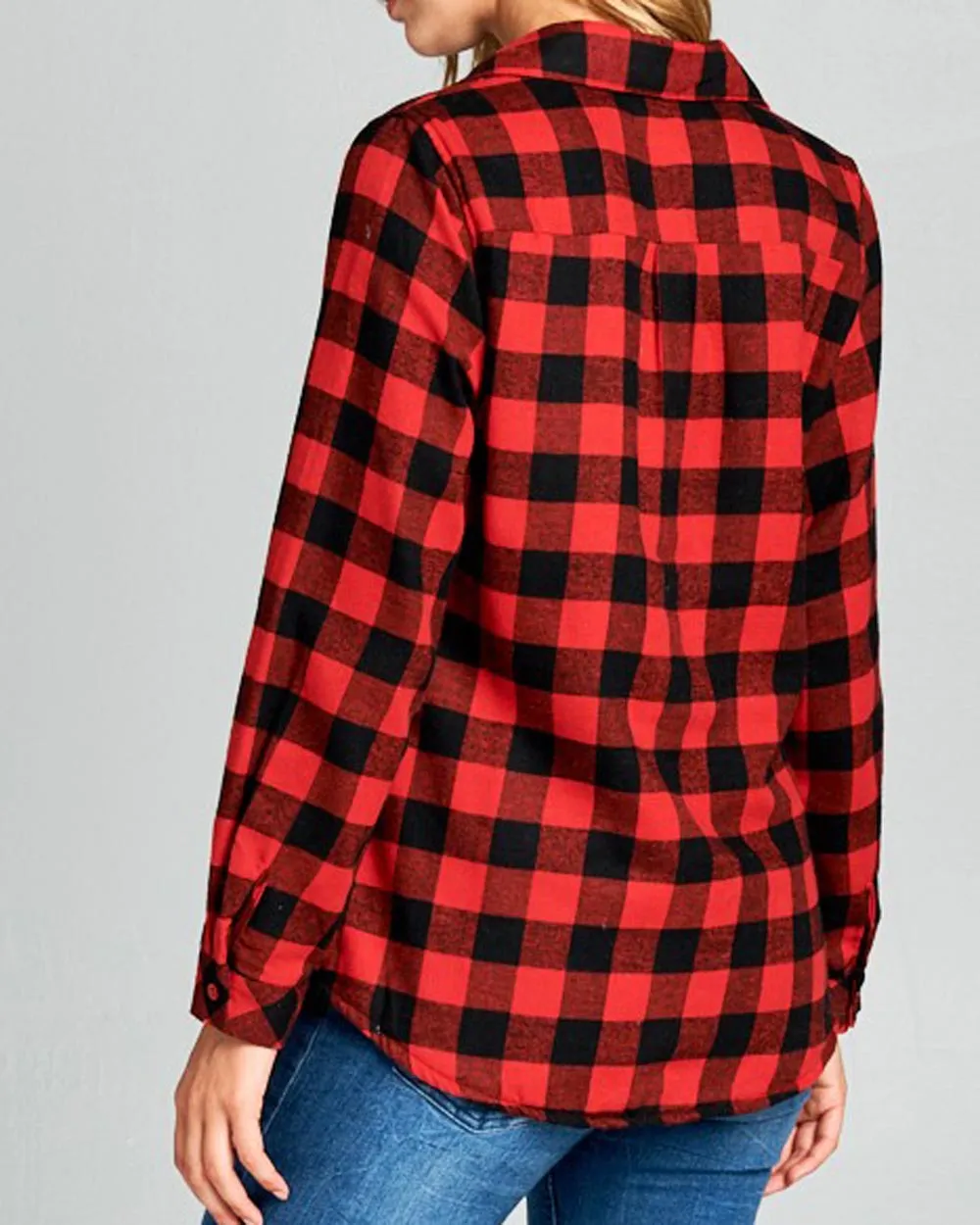 Ski Lodge Plaid Flannel in Red