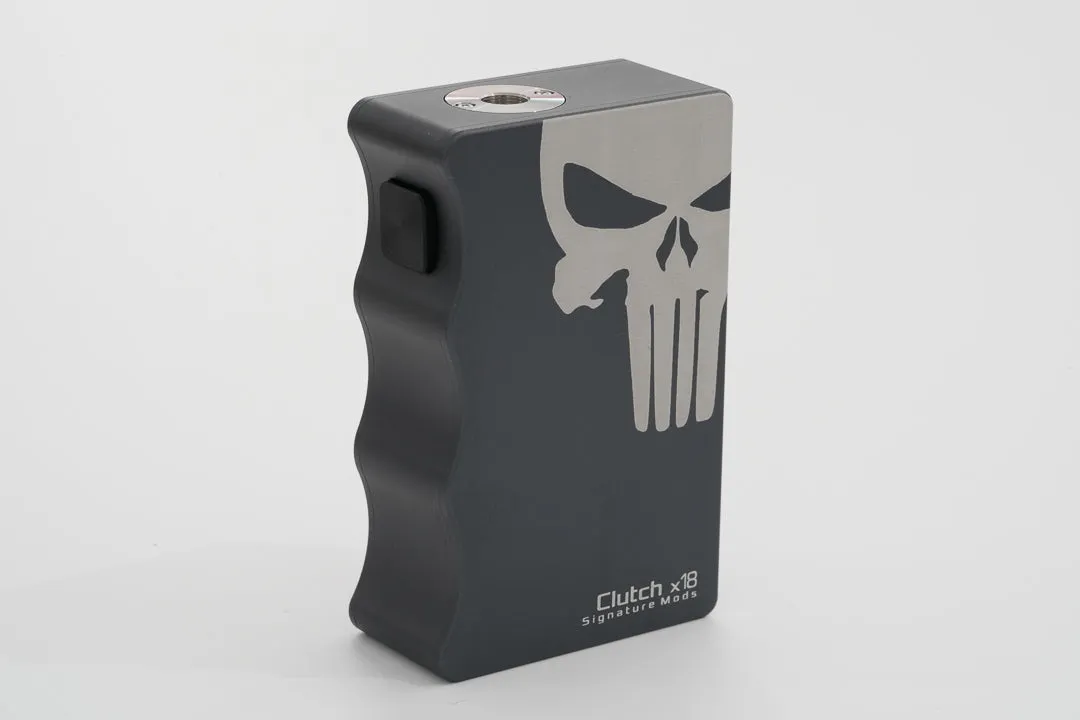 Skull Edition Signature Mods DOVPO Clutch X18 Dual 18650 Mechanical Mod – Red, Green, Blue, Gunmetal, Black | Advanced Vaping Mod