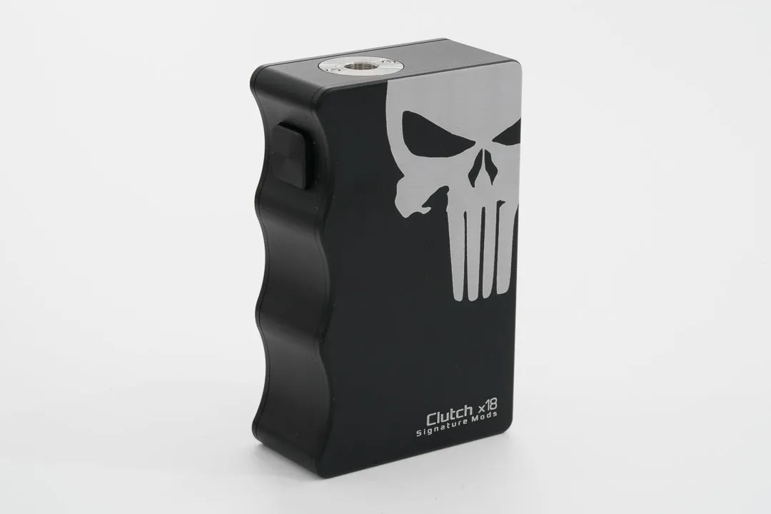 Skull Edition Signature Mods DOVPO Clutch X18 Dual 18650 Mechanical Mod – Red, Green, Blue, Gunmetal, Black | Advanced Vaping Mod