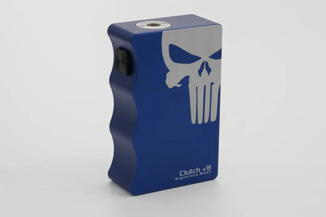 Skull Edition Signature Mods DOVPO Clutch X18 Dual 18650 Mechanical Mod – Red, Green, Blue, Gunmetal, Black | Advanced Vaping Mod
