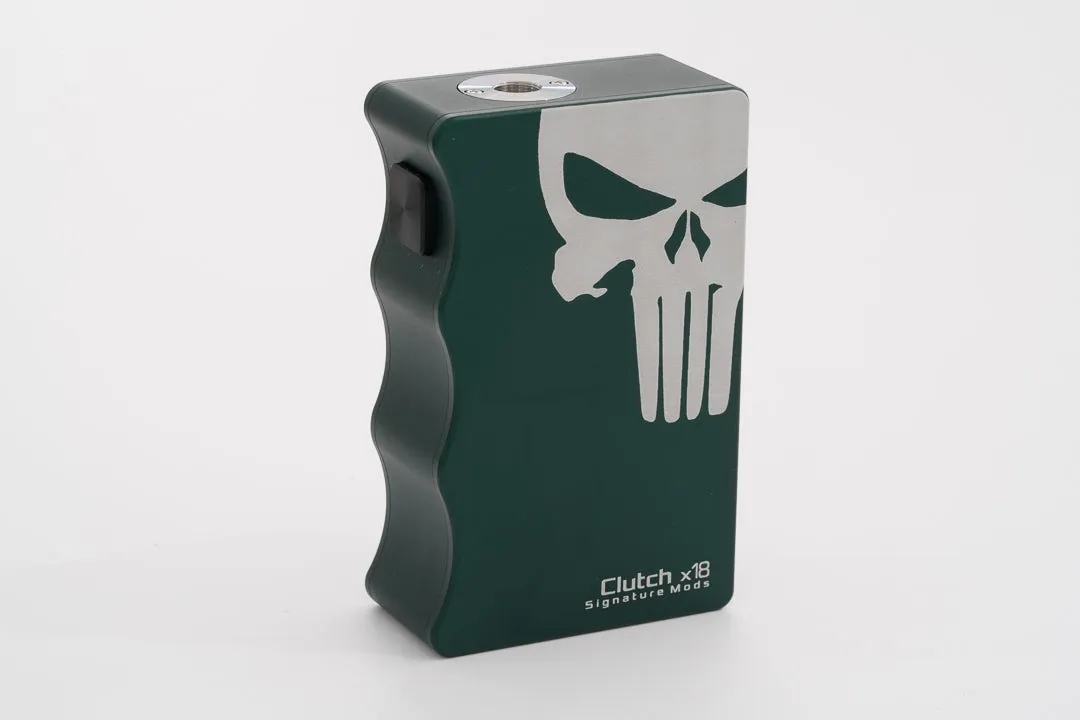 Skull Edition Signature Mods DOVPO Clutch X18 Dual 18650 Mechanical Mod – Red, Green, Blue, Gunmetal, Black | Advanced Vaping Mod