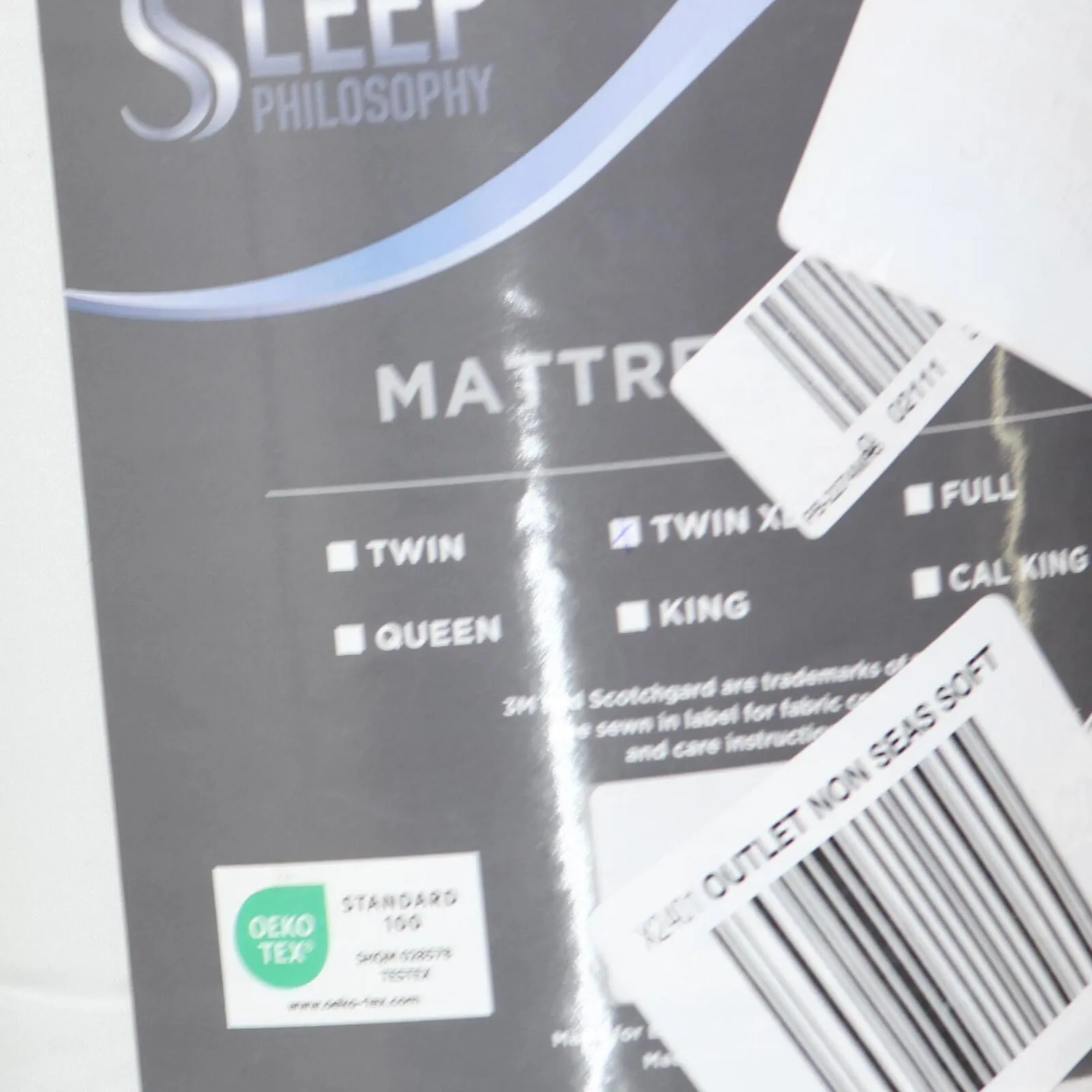 Sleep Philosophy 3M Scotchgard Waterproof Mattress Protector Pad White Twin XL