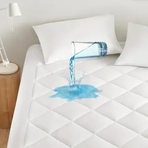Sleep Philosophy 3M Scotchgard Waterproof Mattress Protector Pad White Twin XL