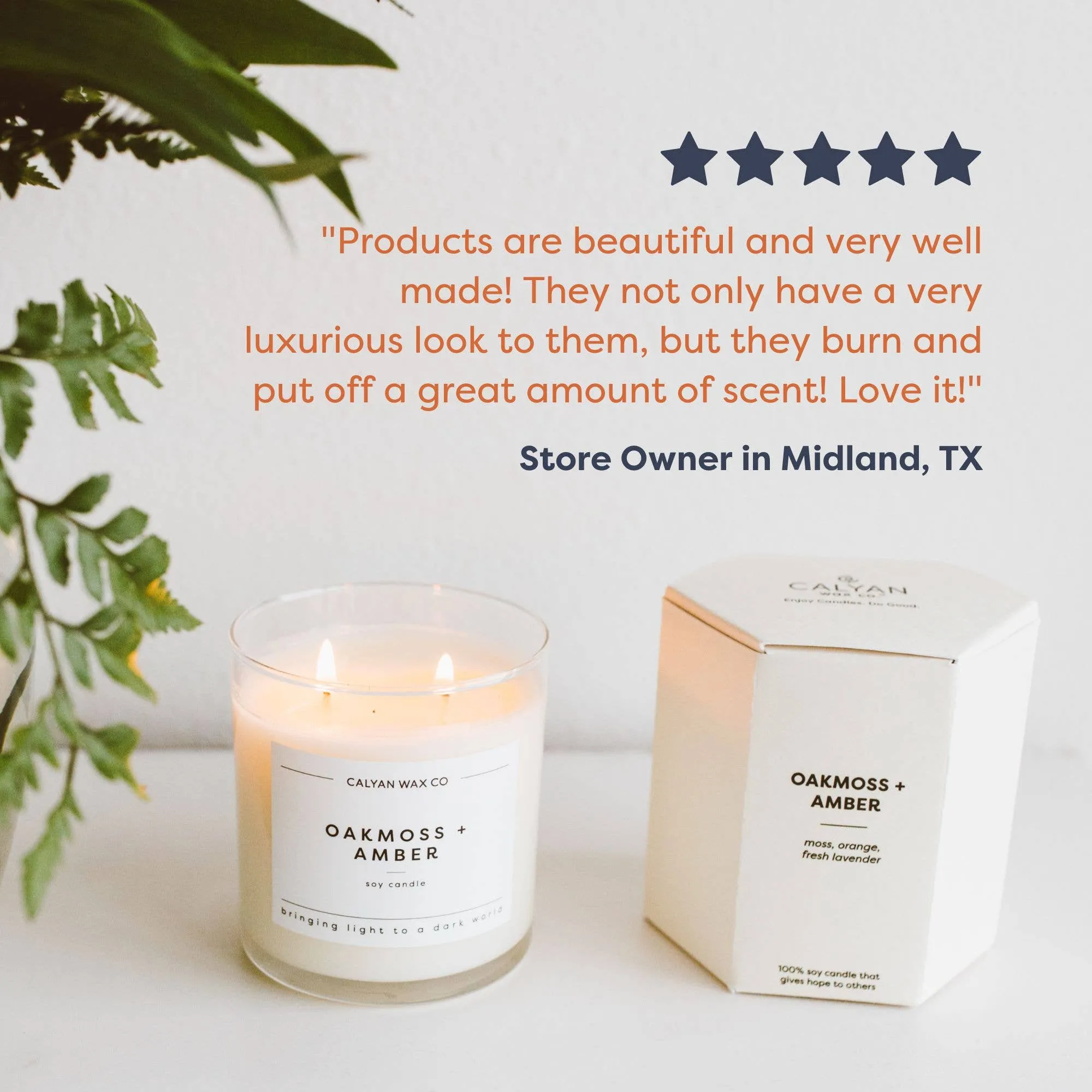 Smoke   Leather - Glass Tumbler Soy Candle