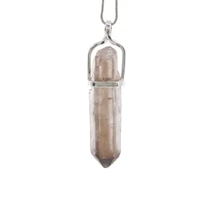 Smoky Quartz 41.99ct Sterling Silver Handcrafted Natural Crystal Pendant