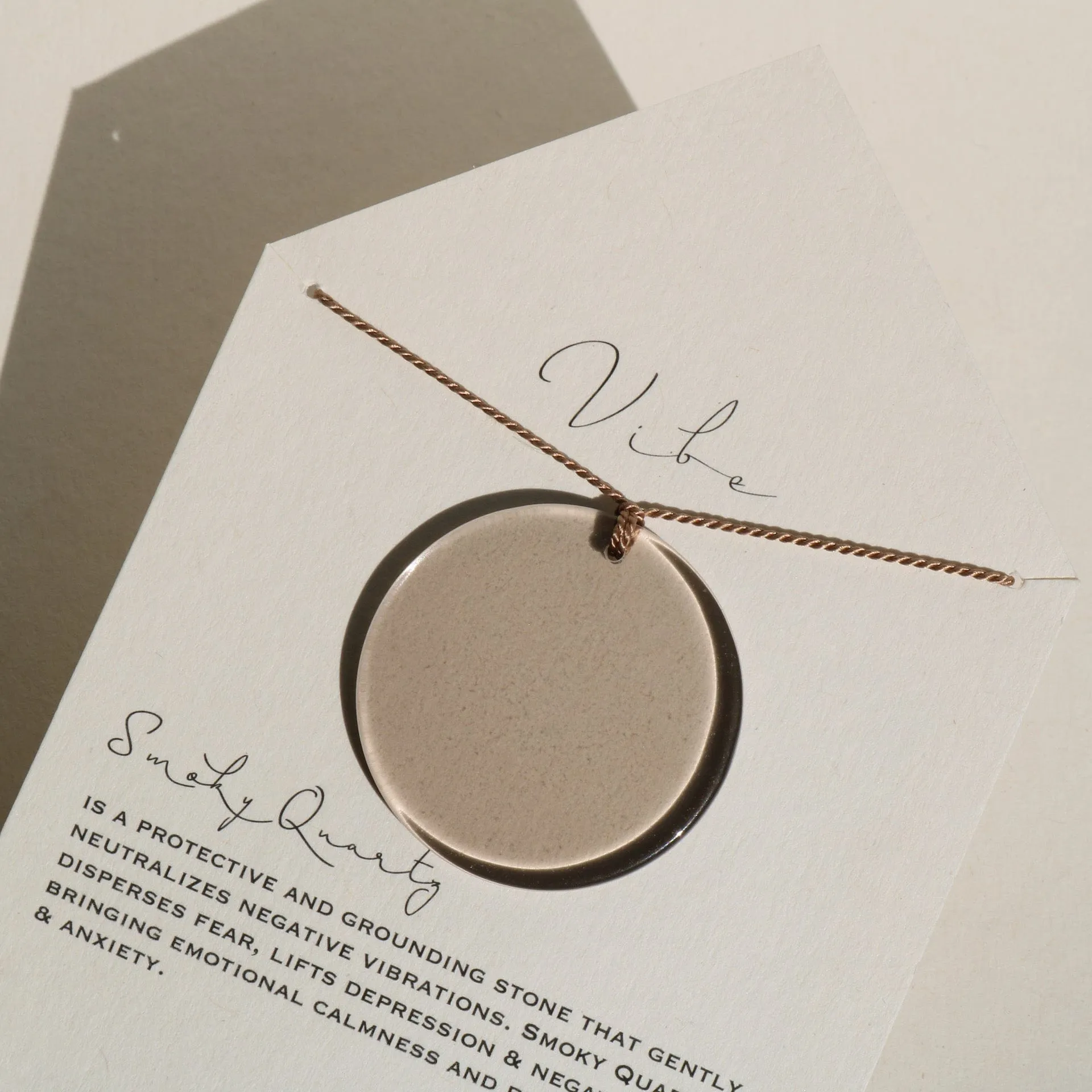 SMOKY QUARTZ DISC