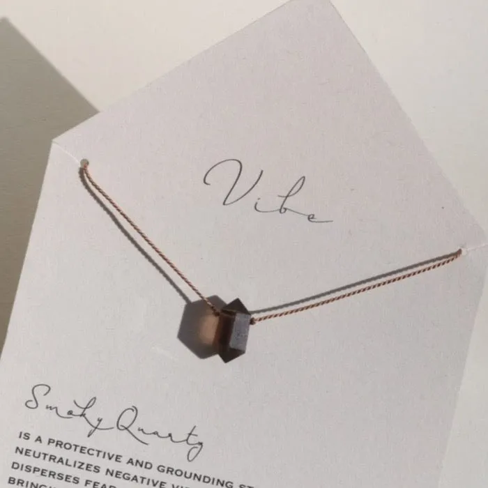 SMOKY QUARTZ DOUBLE TERMINATED POINT