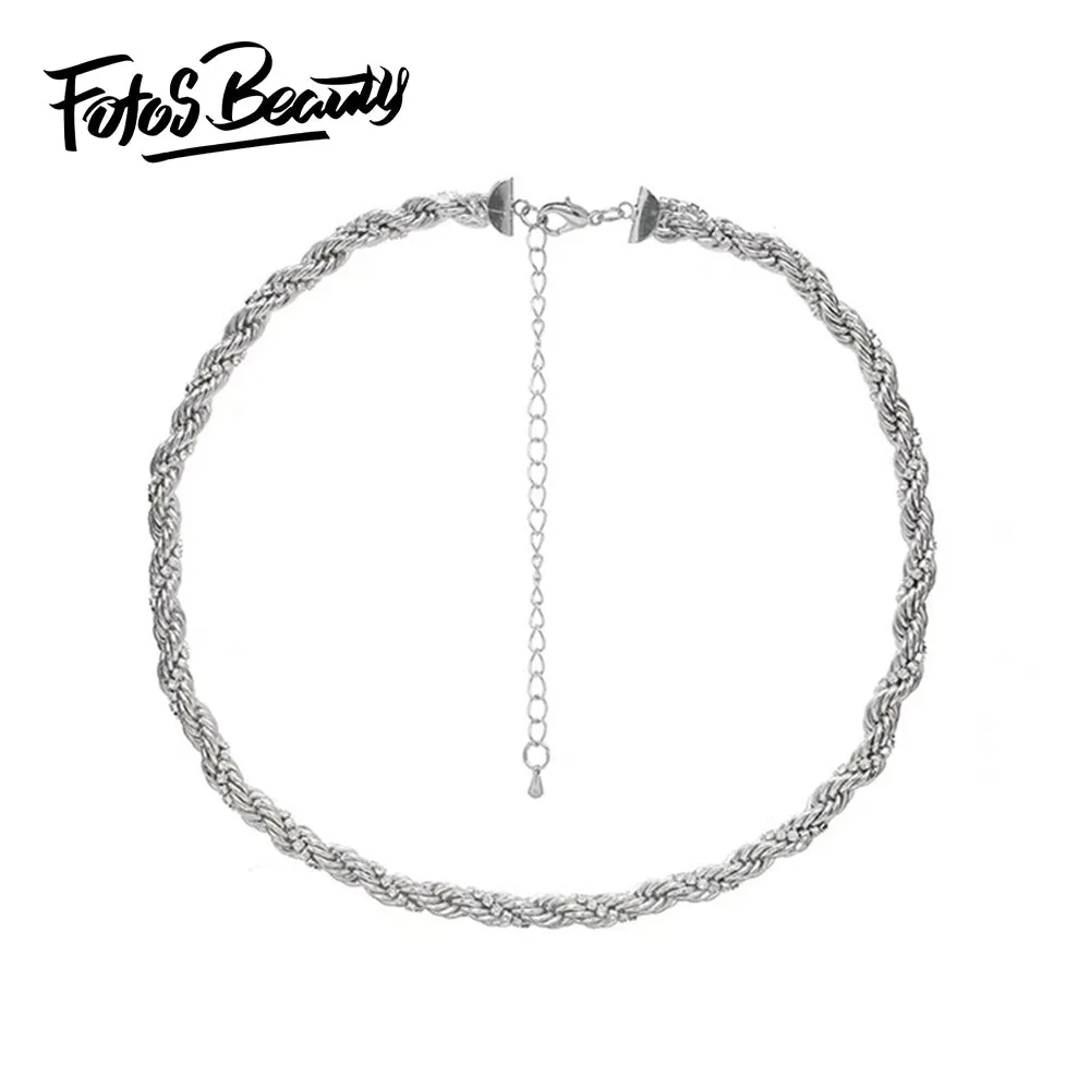 Snake-shaped winding necklace