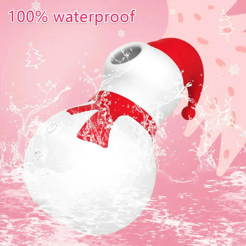 Snowman Pro Christmas Sex Toy: 10 Intense Sucking Frequencies, Waterproof & USB Rechargeable Clitoral Vibrator