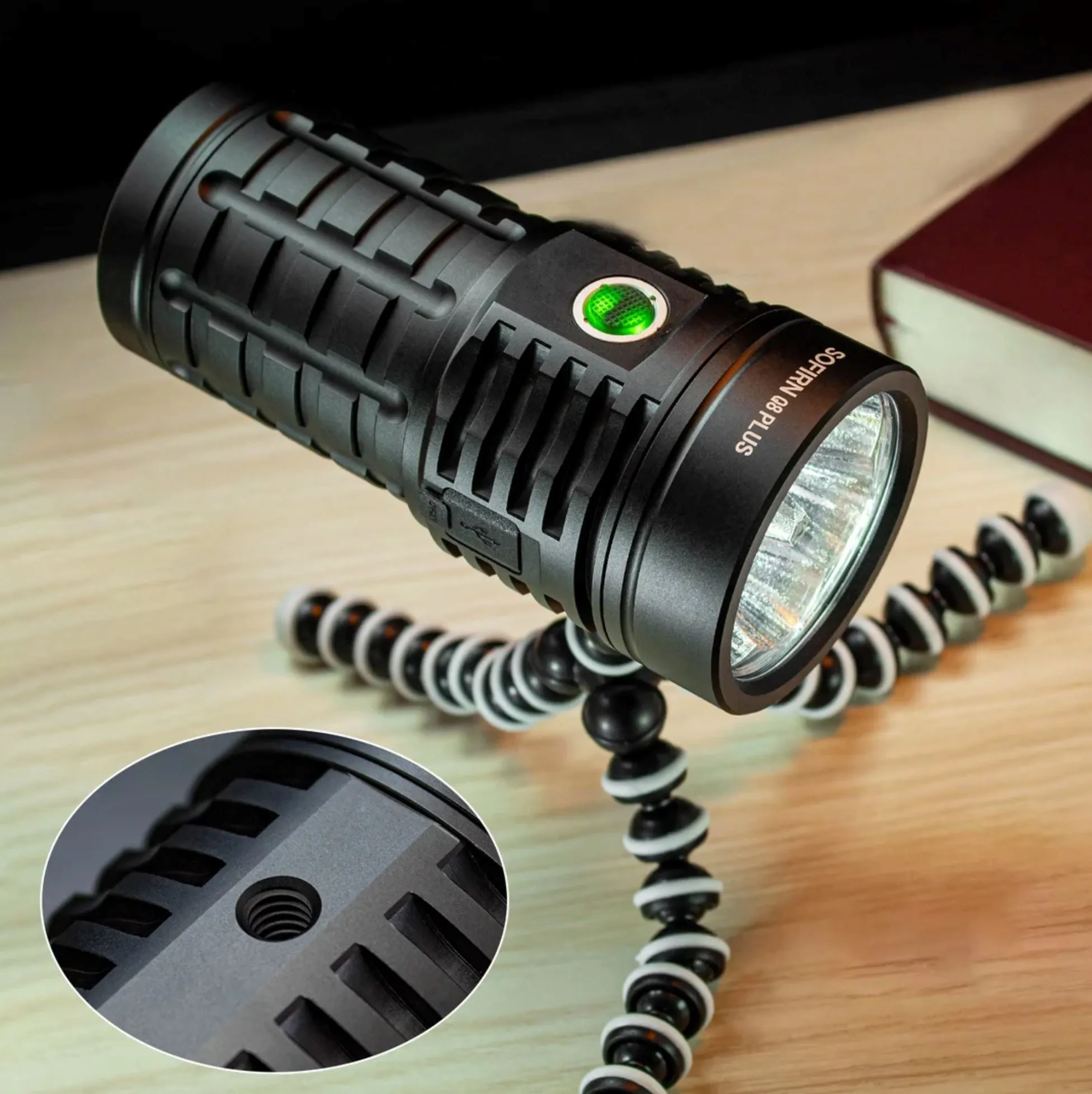 Sofirn Q8Plus 16000lm Powerful Flashlight, Rechargeable Anduril 2.0 6* XHP50B LED Torch