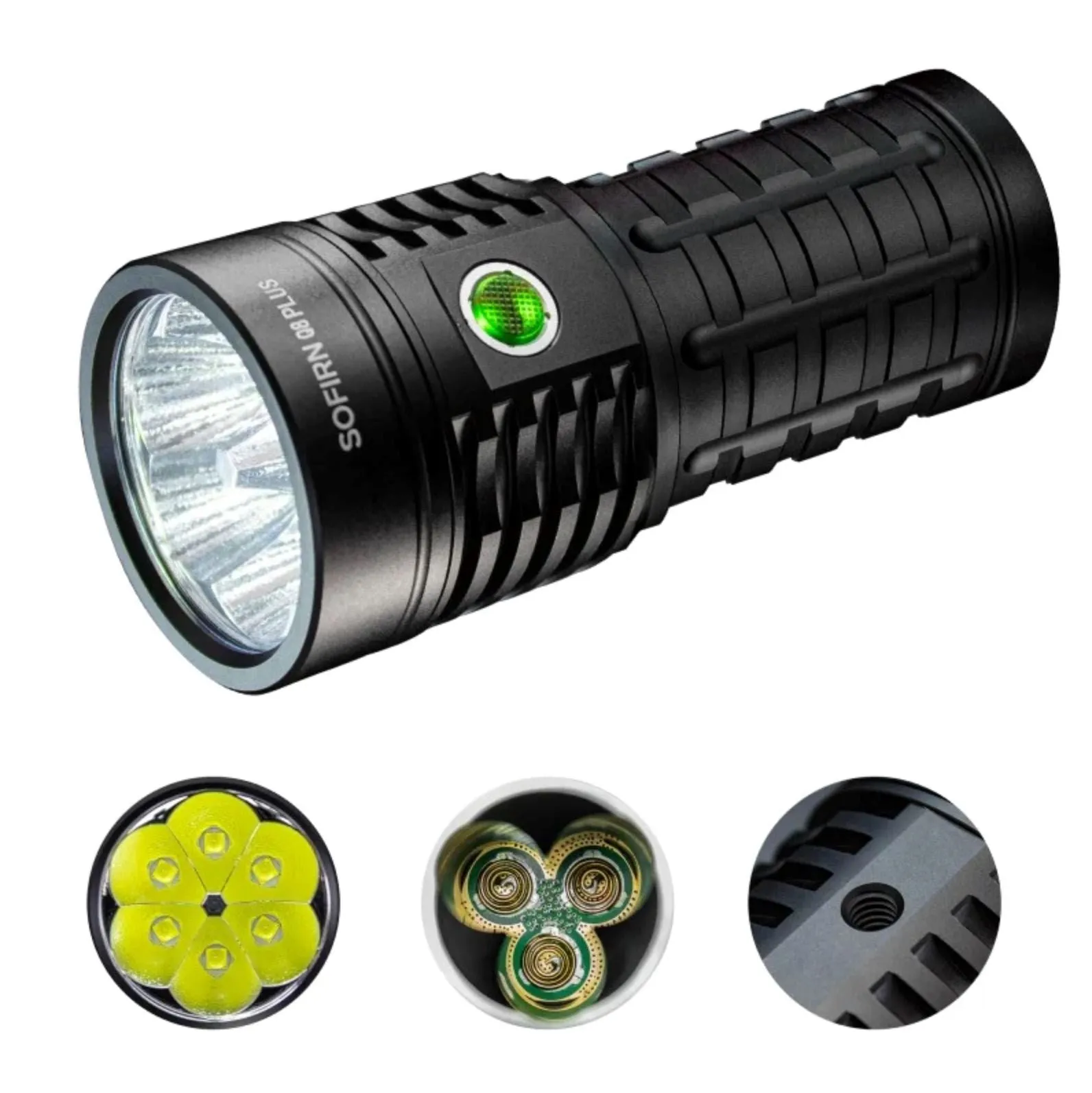 Sofirn Q8Plus 16000lm Powerful Flashlight, Rechargeable Anduril 2.0 6* XHP50B LED Torch