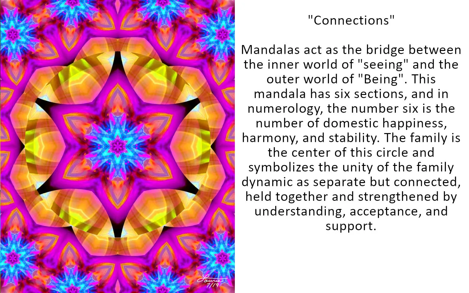 Soft Lap Blanket, Velvety Minky Throw With Furry Sherpa, Mandala Art Home Decor - "Connections"