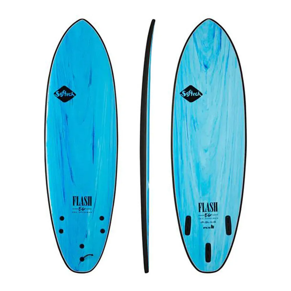 Softech Flash Eric Geiselman FCS 6'6 Soft Surfboard-Aqua Marble