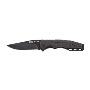 SOG Salute Mini Black Plain Edge Knife