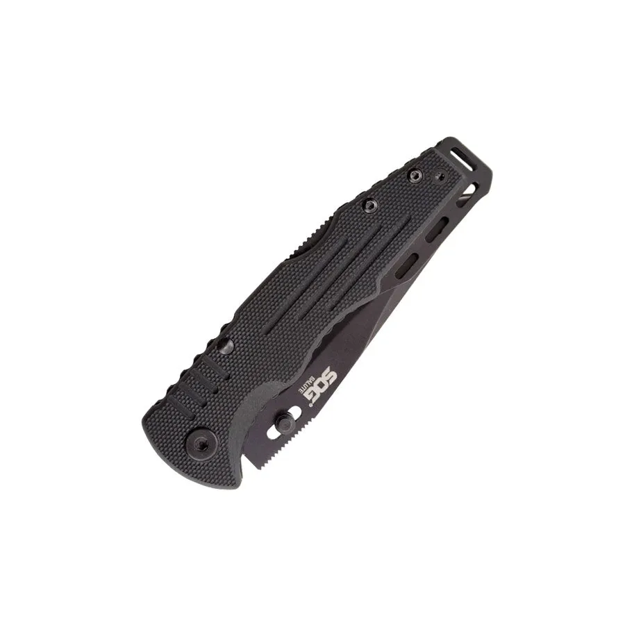 SOG Salute Mini Black Plain Edge Knife