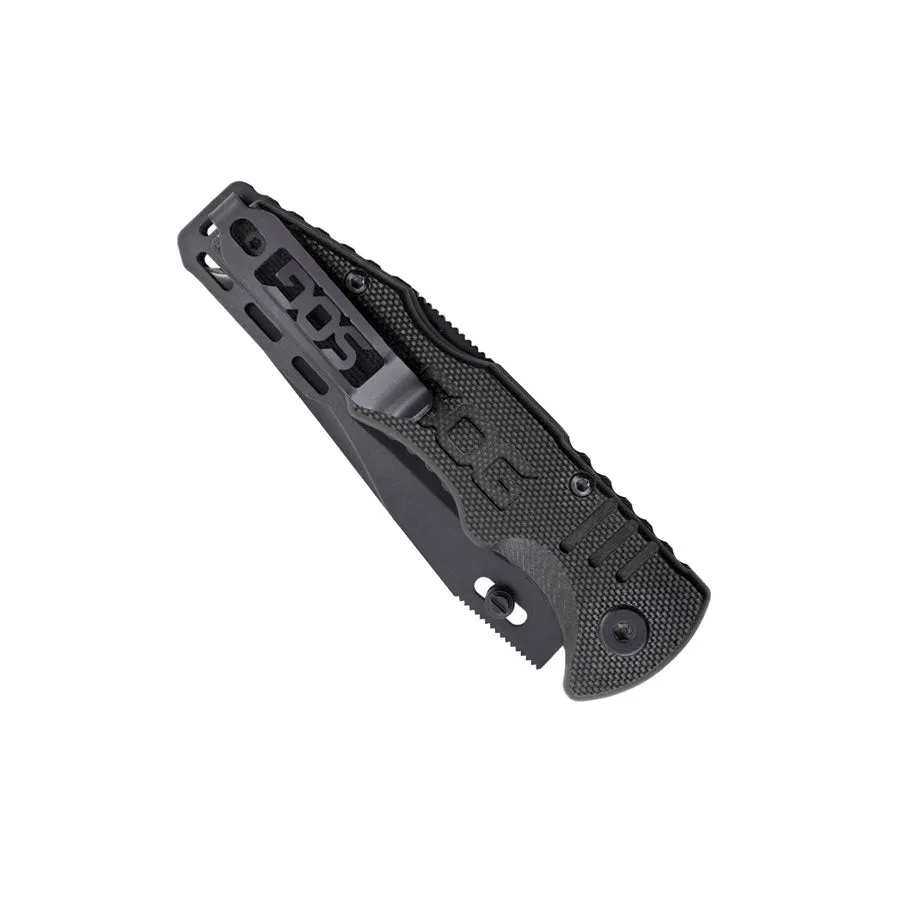 SOG Salute Mini Black Plain Edge Knife