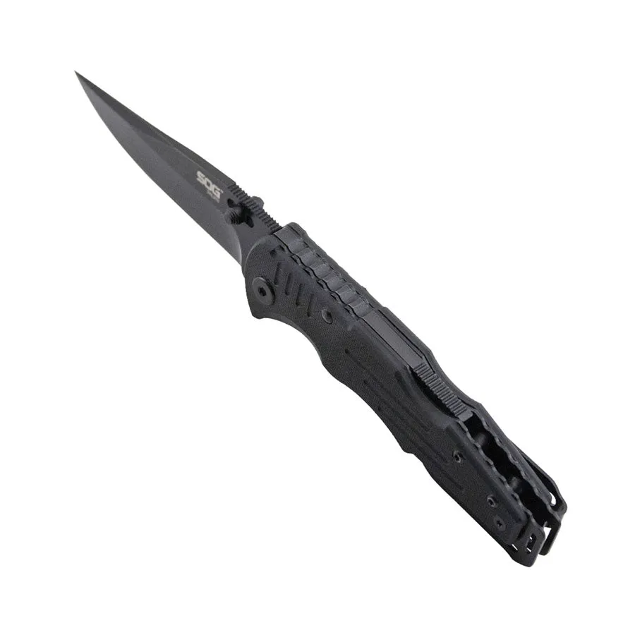 SOG Salute Mini Black Plain Edge Knife
