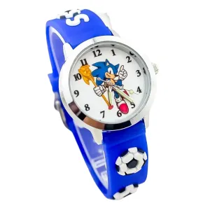 Sonic the Hedgehog Kids' Silicone Watch – Luminous Sports Quartz Watch for Outdoor Adventures