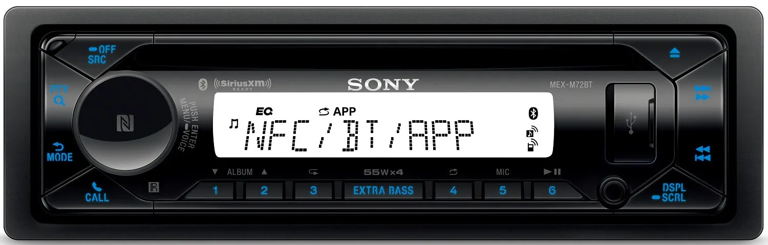 Sony MEX-M72BT Marine CD Receiver with BLUETOOTH®