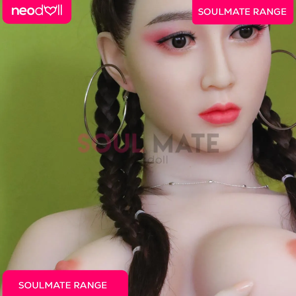 SoulMate - Silicone Jocelyn - Silicone TPE Hybrid Sex Doll - Implanted Hair - 155cm - White