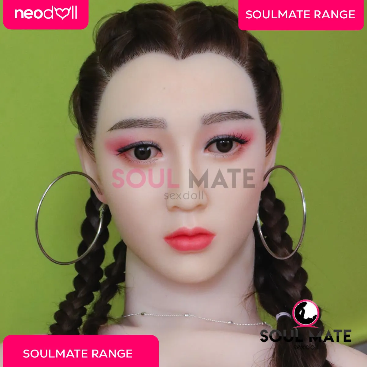 SoulMate - Silicone Jocelyn - Silicone TPE Hybrid Sex Doll - Implanted Hair - 155cm - White