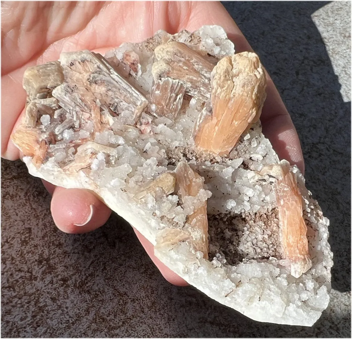 ~Sparkly~ Orange STILBITE   Druzy Quartz Specimen - Intuition, Creativity