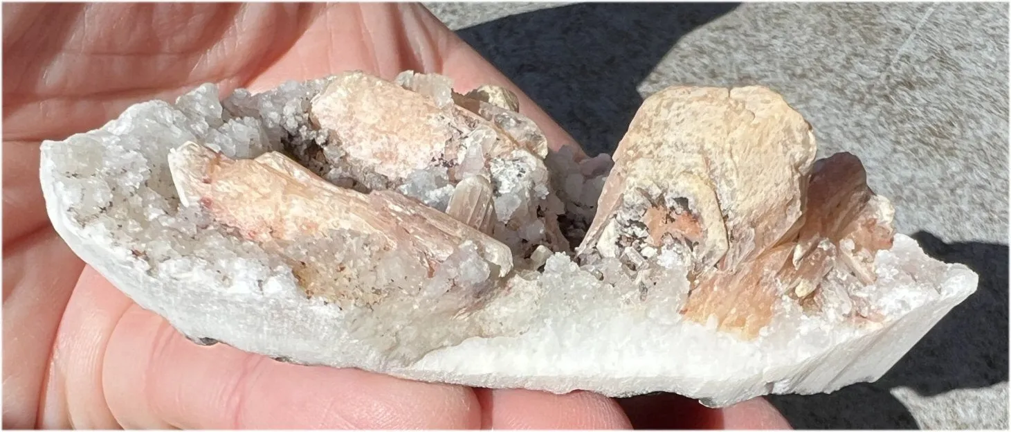 ~Sparkly~ Orange STILBITE   Druzy Quartz Specimen - Intuition, Creativity