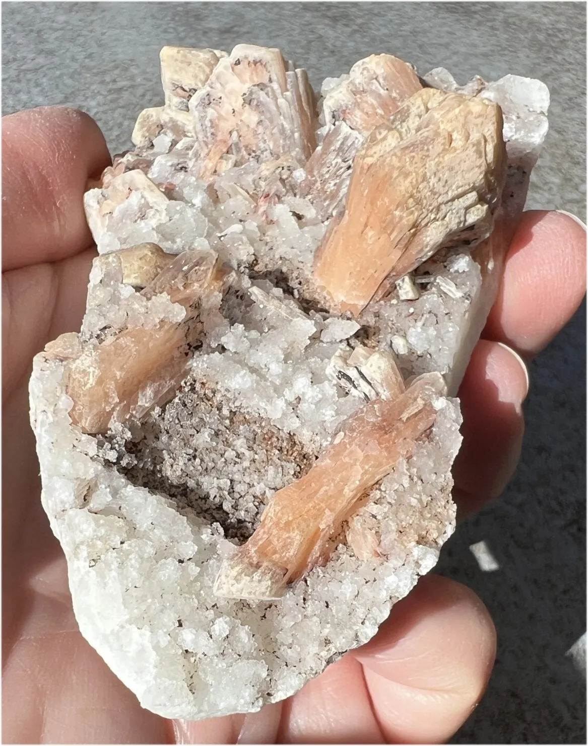 ~Sparkly~ Orange STILBITE   Druzy Quartz Specimen - Intuition, Creativity