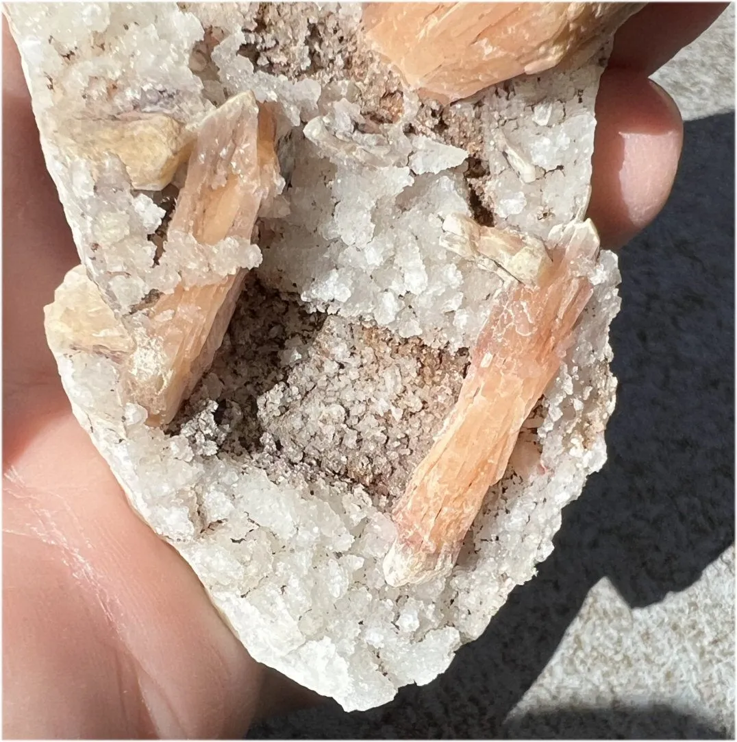 ~Sparkly~ Orange STILBITE   Druzy Quartz Specimen - Intuition, Creativity