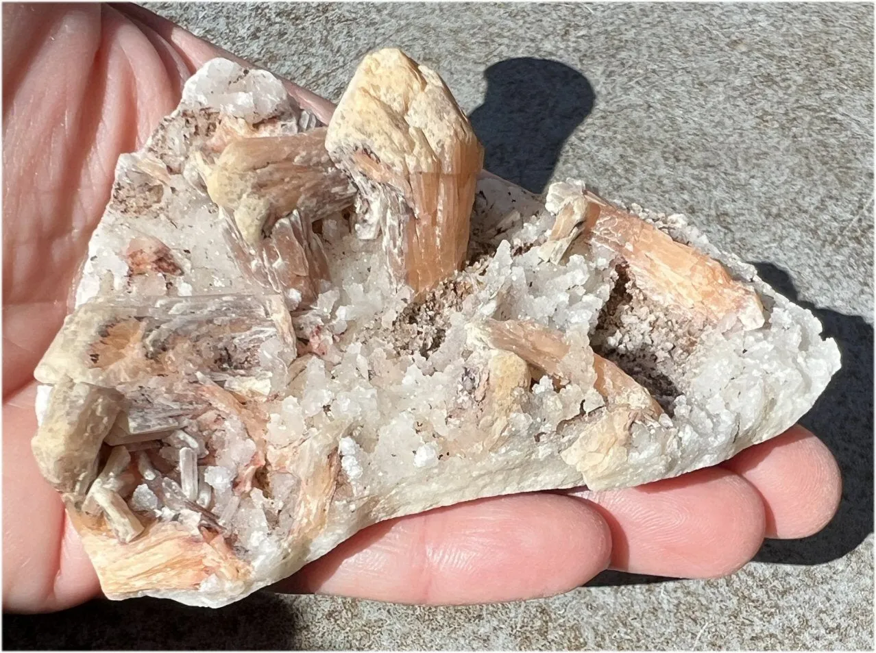 ~Sparkly~ Orange STILBITE   Druzy Quartz Specimen - Intuition, Creativity