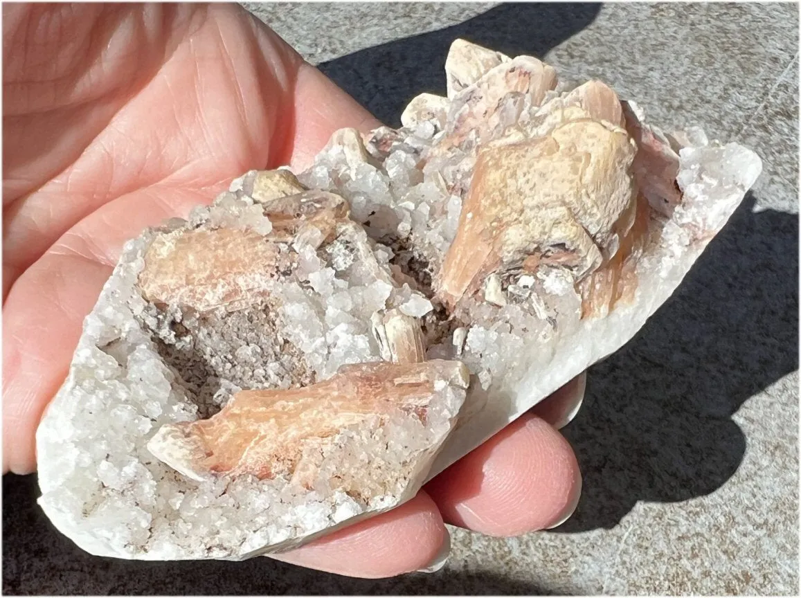 ~Sparkly~ Orange STILBITE   Druzy Quartz Specimen - Intuition, Creativity